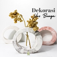 Marble Color Aesthetic Mini Flower Vase Decoration - Unique Accessories - Room accessories / Photo a