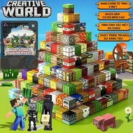 Mycraft 2x2cm Magnetic Block Assembly Model Assemble Construction of City, Farm, and House Models fo