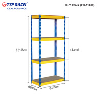 TTF Rack™️ STANDARD RACK Height 153-171cm Boltless Rack Metal Rack Storage Rack Rak Besi 2in1 Rack R