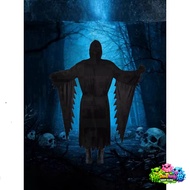Mysterious Grim Reaper Halloween Set with Goblin Mask for Children and Adults