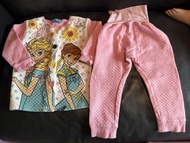 優質童服：Disney Frozen 睡衣睡褲套裝 Size 100 