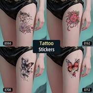 Color Tattoo Stickers Waterproof Female Thigh Geisha Tattoo Stickers Butterfly Tattoo Stickers Liter