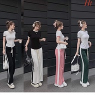 Women's wide-leg pants set (women's pajamas, women's pajamas, home wear, women's pajamas set, women'