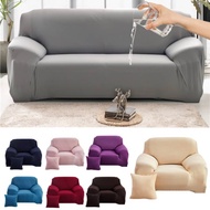 Elastic Sofa Cover Protector Stretch Plain Couch Waterproof Cover Sofa Cover L Shape Anti-slip Protection on Sofa Covers 1/2/3/4 Seater Sofa Cover