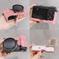 Suitable For Sony A5000 Protective Case, A5100 Camera Base, Leather Case, Portable Half Case, Camera