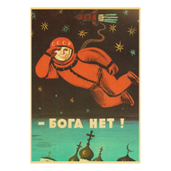 Soviet USSR CCCP Posters Celebrity Stalin Retro Kraft Paper Sticker Vintage Room Home Bar Cafe Decor