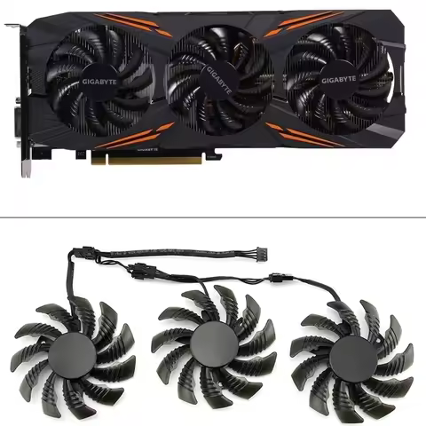 75MM T128010SU 0.35A Cooling Fan For Gigabyte AORUS GTX 1080 1070 Ti G1 Gaming Fan GTX 1070Ti G1 Gam