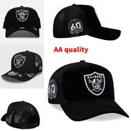AA Quality New Era Adjustable Baseball Cap, Breathable Mesh, Las Vegas Raiders, Outdoor SunshadeCasu