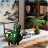 [mojotorw7] Green Horses Statue Cute Tang Horse Figurine Creative Sculpture for Bedroom Office