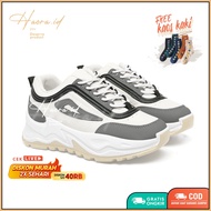 PUTIH Korean Trendy Women's Sneakers hr08 Kpop Cream White