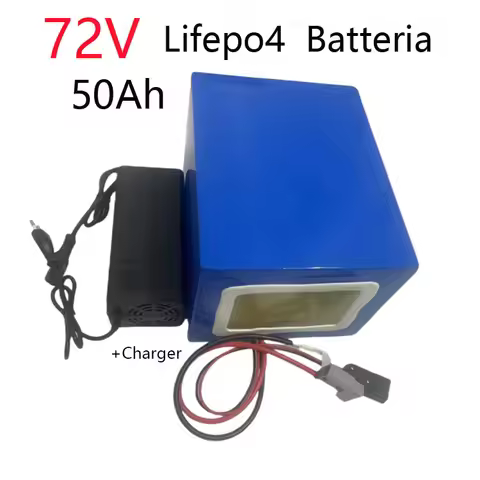 Lifepo4 72V 50Ah with Bluetooth for Bike, scooter, Motorbike, crane truck, charger 10A, 5000W, 10kW
