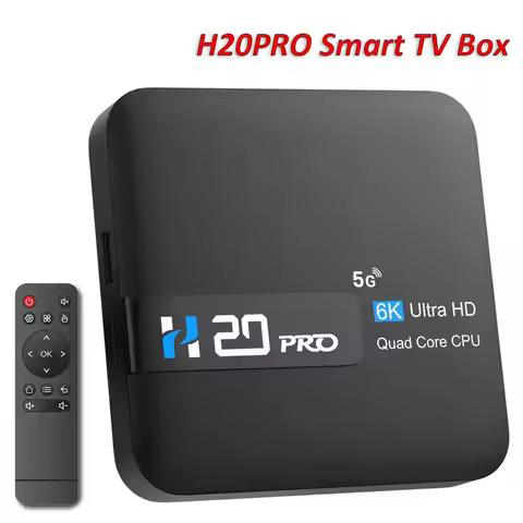 H20PRO Smart TV Box WiFi6 Android 10 6K 4K 3D Media Player TV Box Android 2.4G&5G WIFI Very Fast 108