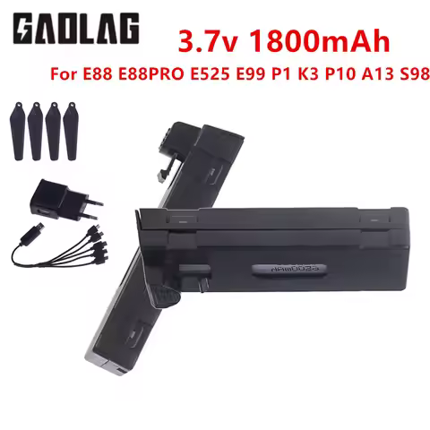3.7V 1800MAH Drone Battery For GD85 Helicopter E88 E88PRO E99 E100 K3 K6 K9 P6 P10 A13 UAV Flying Ca