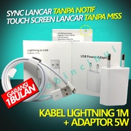 IP CABLE + 5W ADAPTOR (1 PACKAGE) - IP CHARGER - IP DATA CABLE - IP CHARGER - IP CHARGER CABLE - IP 