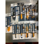 Grabbit Cutter Knife Pisau Pemotong Stationery Quality Auto-Lock Snap-Off Blade