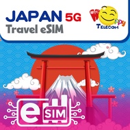 Happy Japan eSIM - 5-15 Days 3-8GB Unlimited Data Prepaid Travel eSIM (4G)