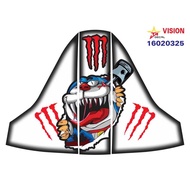VISION 2023-2025 front fairing - lower fairing sticker, 4-layer waterproof sticker