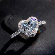 Heart Shape Moissanite Ring (1ct)