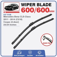 Car Front Wiper Blades For Mercedes Benz CLS Class 2011 - 2014 W218 C218 Windshield Windscreen Acces