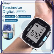 TaffOmicron Tensimeter Digital Pengukur Tekanan Darah Gula Darah - GUP-W5