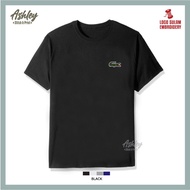 T Shirt Round Neck Sulam Design Crocodile Buaya Local Sports Fashion Designer Streetwear Baju Lelaki Embroidery