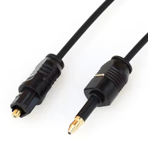 3.5mm Mini Toslink To Toslink Cable Digital Optical Audio connector adapter Cable OD2.2mm 1m 1.5m 2m
