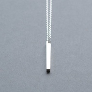 條狀 長方形 項鍊 925純銀 男款 雋永款