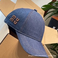 Miu Home ~ Correct Version Cowboy Letter Baseball Cap Fisherman Hat Big High-End High Quality Little