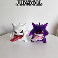 JUDYDOLL  Gengar Figure, 9cm PVC Gengar Action Figure, Cute Sticking Tongue Out Transparent Gengar G