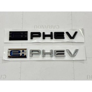 emblem phev chrome hitam rear bonnet blekang