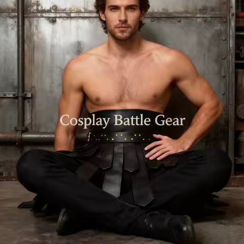 Legion Gladiator Battle Belt Skirt Men Women Steampunk Armor Medieval Greek Costume