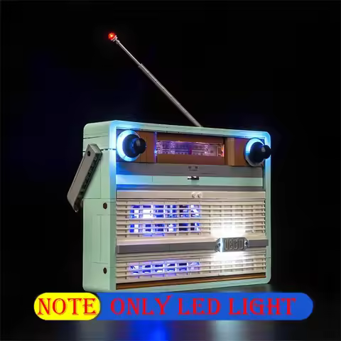 Lighting Led Kit For LEGO 10334 Creator Expert Retro Radio Not Include Building Blocks (Only Lightin