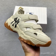 Saiz besar 36-44, Sandal MLB Chunky Mask EVA Gaya Jalanan, Logo Klasik Serbaguna, Kasut Santai, Mode