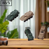 【B&S】 4pcs/set 1/144 Soviet BM21 Hail Rocket Launcher Italy Centaur B1 Tank 4D Steel Model Sliding （