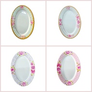 Melamine Plate Length 8 Inches Shallow Oval Shape