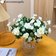 OCEANMAPDZ Artificial Azalea Flowers Branches, Fake Flowers Simulation Plant Simulation Azalea Flora
