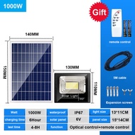 8000W Lampu Solar outdoor lighting Solar Light LED Solar Spotlight with remote Waterproof solar Stre