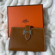 Hermes Bearn 皮夾 Card Holder 卡片包 金x銀扣