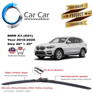 BMW X3 (G01) Wiper Wiper Blades Car Windshield Year 2018-2020 ( 1 pair -Size 26 /20 )
