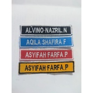 Custom Computer Embroidery Name Bet ALPHA 02 571 Size 1.8x8.5cm Neat Stitching Premium Quality Embro