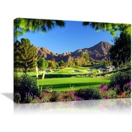 Golf Course Beauty Landscape Nature Paintings On Canvas Contemporary Wall Art Giclee Framed Landscap