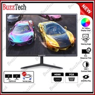 BuzzTech 19” 23” Full HD LED Gaming Monitor PC Monitor Wide Angle Flat Screen 5ms HDMI VGA Input Kom