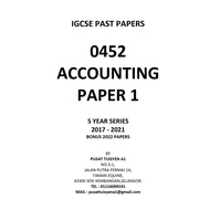 IGCSE Past Year Papers Accounting  0452
