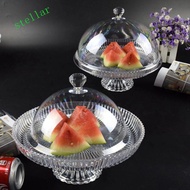 STELLARTECH Sampling Tray Round Dustproof Food Preservation Baking Cakes Exhibition Food Transparent