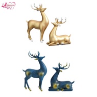 Abbraccia 2 Pieces Reindeer Figurines, Animal Figurine, Christmas Decoration, Creative Elk