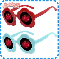 SHOOGEL Special Effect Glasses Accessories Aesthetic Funny Sunflower Shaped