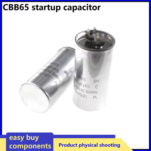 CBB65 450VAC 20uF 25uF 30uF 35uF 40uF 45uF 50uF 60uF 70uF AC Motor Capacitor Air Conditioner Compres