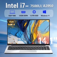 Windows 11 Pro 14.1 inch Laptop Computer intel i7 7500U Intel A3950 Laptops 1080P 12GB DDR4 1TB 2TB 