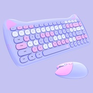 Mofii Geezer Cute Cat 2.4G Wireless Keyboard Mouse Set