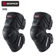 Scoyco สนับเข่ามอเตอร์ไซค์ K-46,สนับเข่าสำหรับการป้องกันแรงกระแทก Moto Cycling MTB จักรยานสกปรก Guardsthgryje164หน้าแข้งสนับเข่า